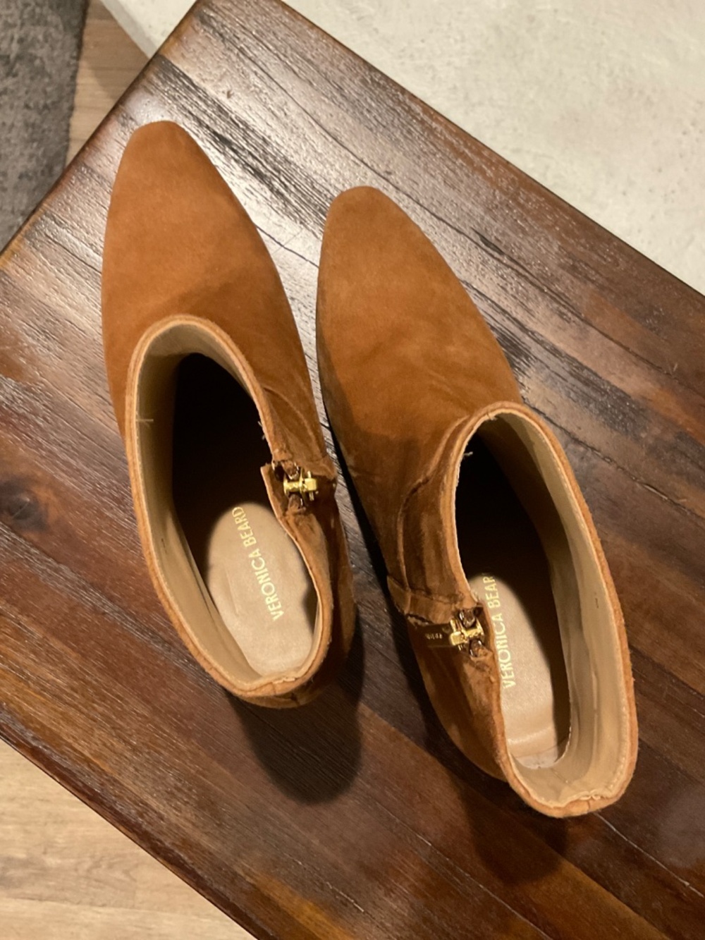 Veronica Beard Kelby Ankle Bootie Hazelwood Suede Size 7 - Picture 4 of 8